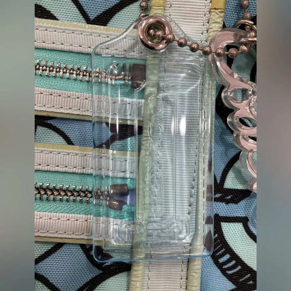Coach Poppy 3D‎ Op Art Glam Tote Purse Handbag